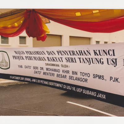 Banner Majlis Penyerahan Kunci